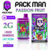 Pack Man – THC Vape Disposable Pen – PASSION FRUIT – 2G – SATIVA